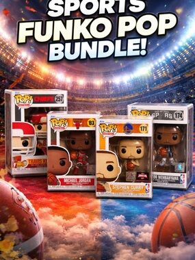 Sports Funko Pop Bundle 🔥 Curry • Jordan • Wemby • Kelce (4-Pack Lot)